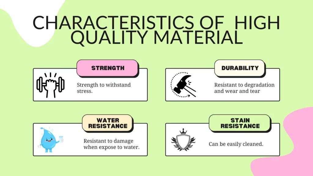 What Are The Characteristics Of A High Quality Material